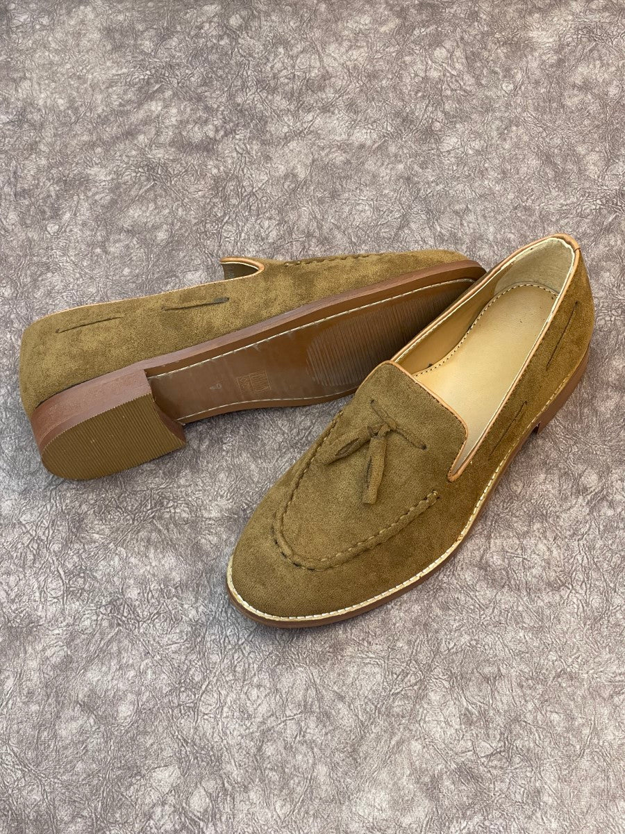 HAND MADE SHEET SOLE TESSEL LOAFERS