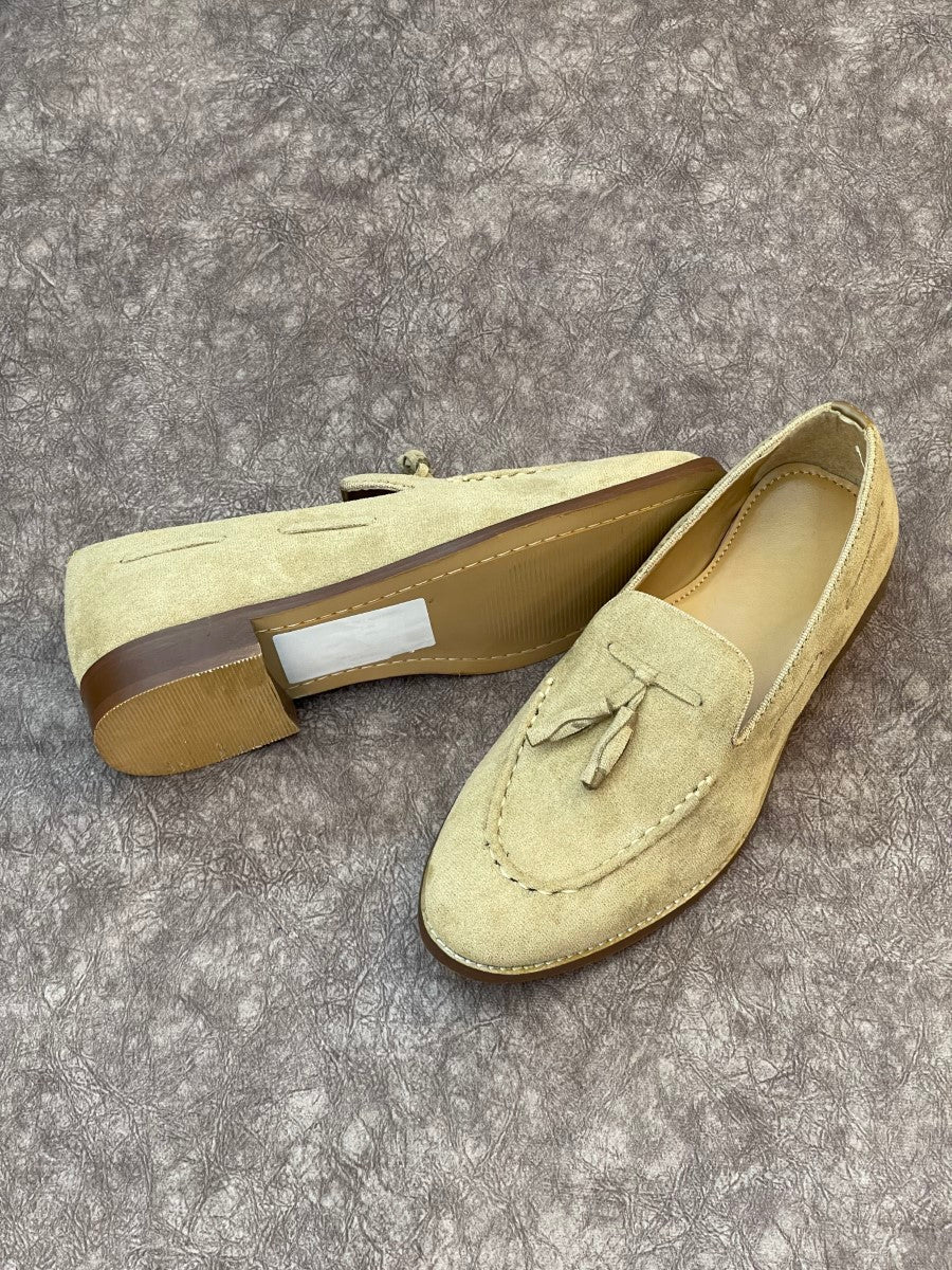 HAND MADE SHEET SOLE TESSEL LOAFERS