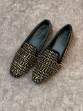 HAND MADE STONE PARTY WEAR LOAFERS