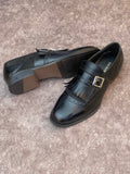 SAN BLUE MONK STRAP LOAFERS