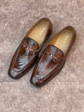 SAN BLUE FRONT BUCKLE LOAFERS