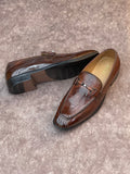 SAN BLUE FRONT BUCKLE LOAFERS