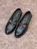 GCI  TEXTURE FRONT BUCKLE LOAFERS