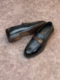 GCI  TEXTURE FRONT BUCKLE LOAFERS