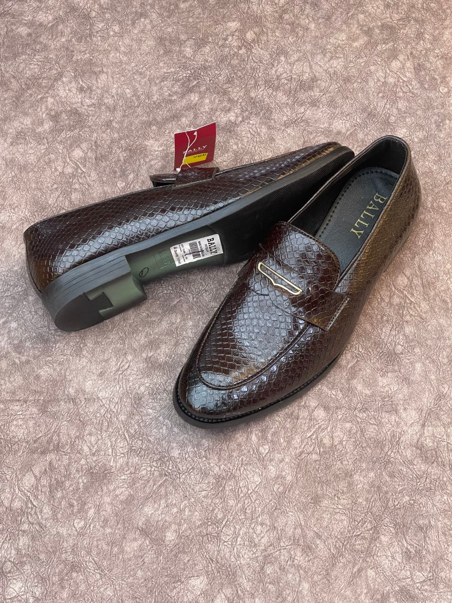 BALY TEXTURE LOAFERS