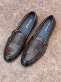 MONK STRAP TEXTURE  LOAFERS