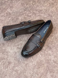 MONK STRAP TEXTURE  LOAFERS