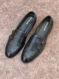 MONK STRAP TEXTURE  LOAFERS