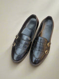 MONK STRAP TEXTURE  LOAFERS