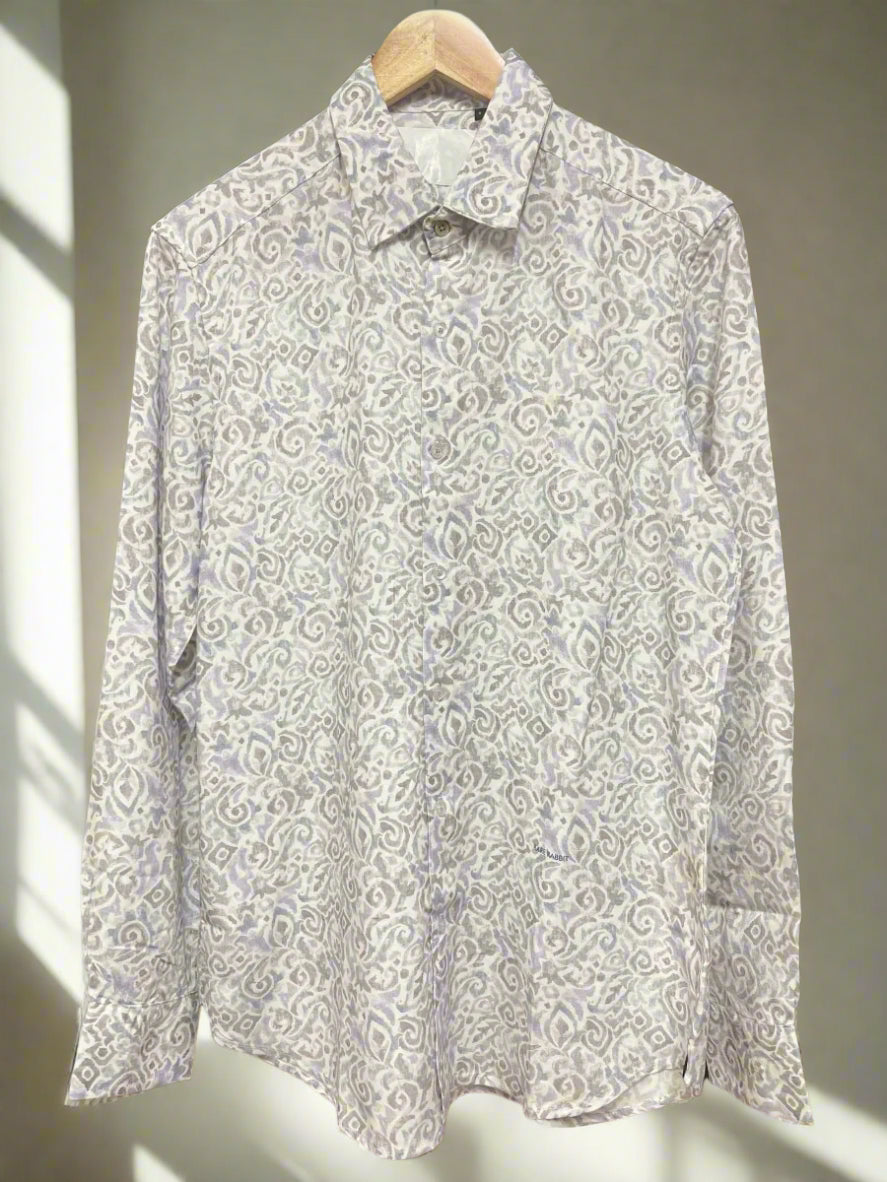 R/R WHITE PRINTED SHIRT