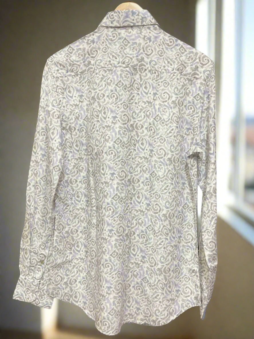 R/R WHITE PRINTED SHIRT