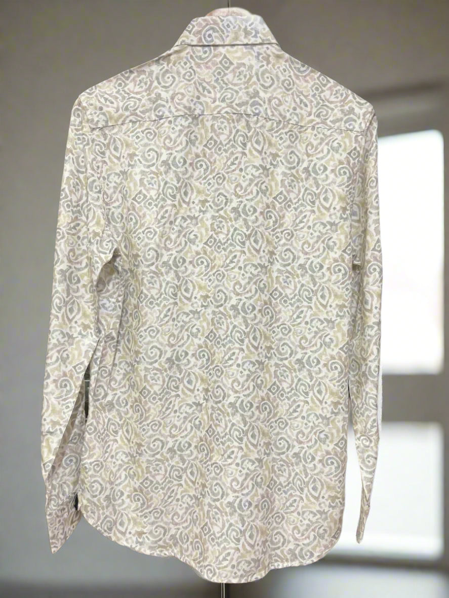 R/R WHITE PRINTED SHIRT