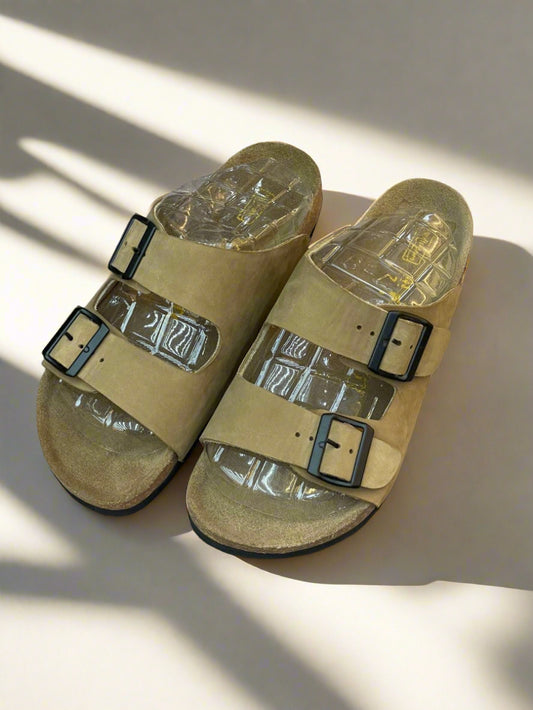 BRKN ARIZONA LEATHER SLIPPER