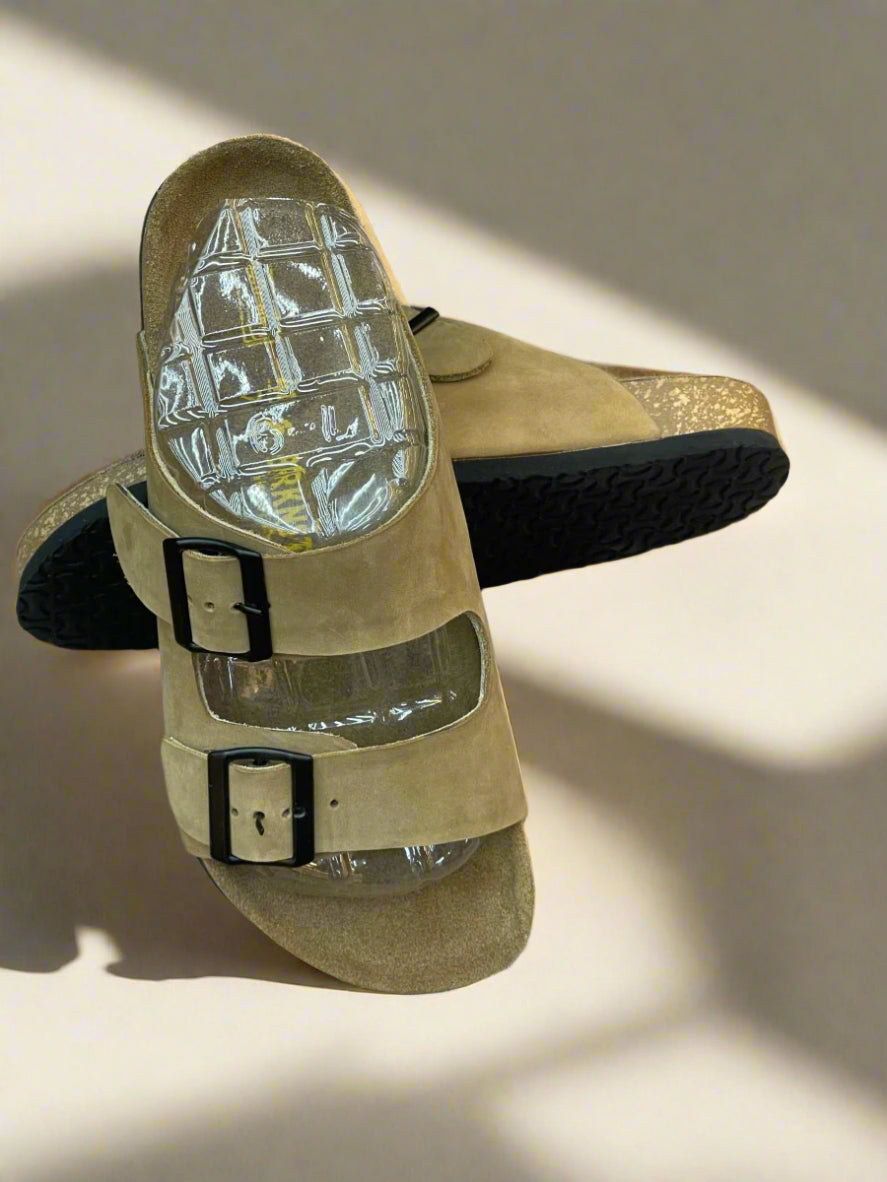 BRKN ARIZONA LEATHER SLIPPER