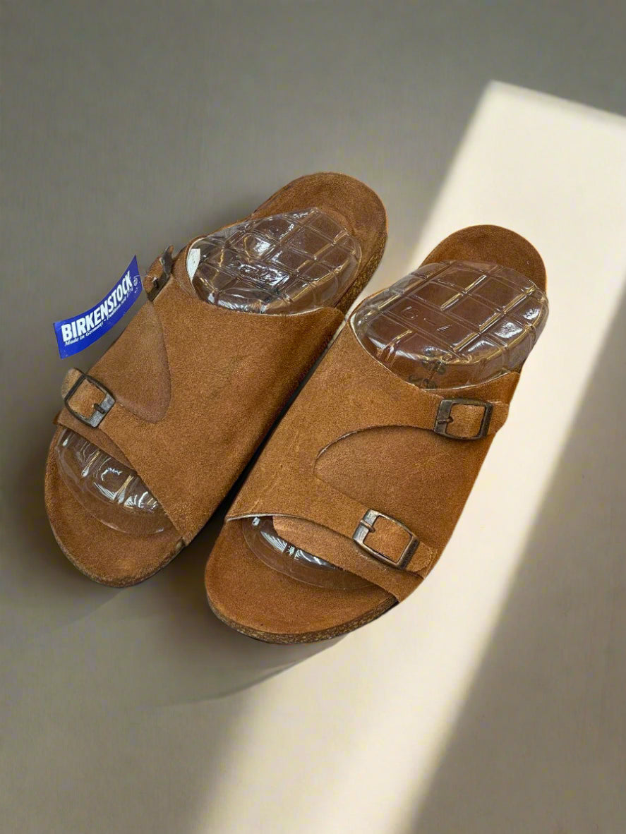 BRKN CLOSE LEATHER SLIPPER