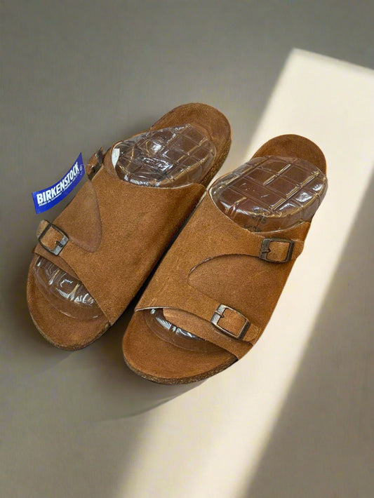 BRKN CLOSE LEATHER SLIPPER