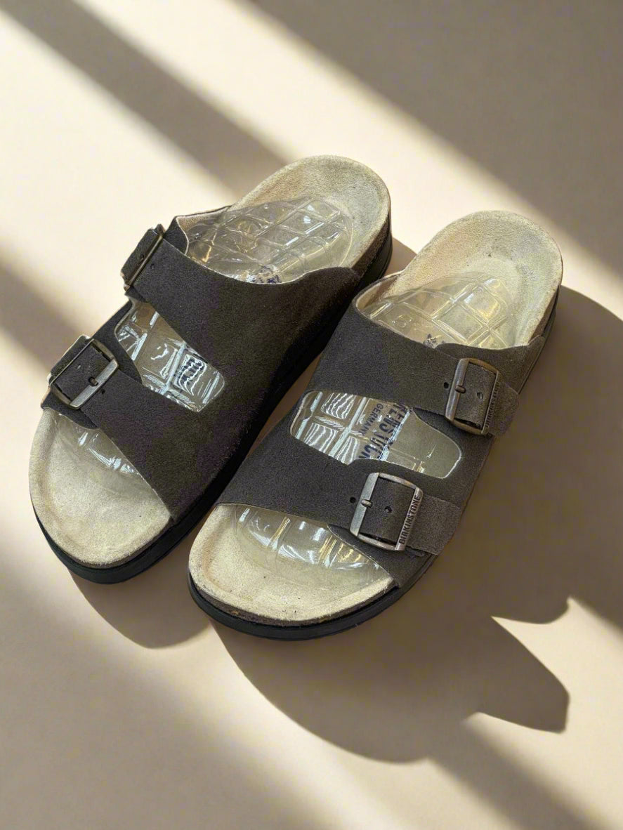 BRKN HIGH SOLE LEATHER SLIPPER