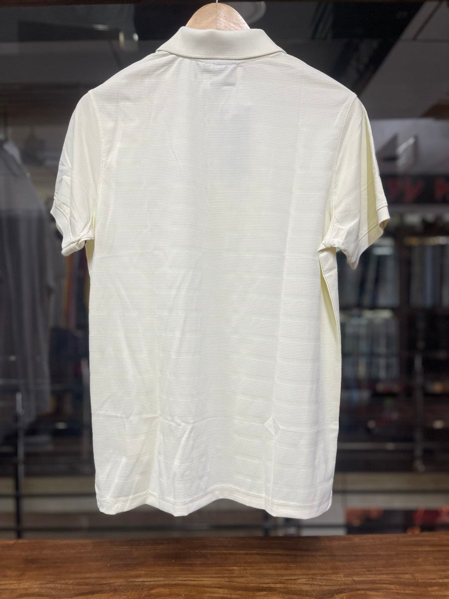 U/A SELF DESG STRIPES POLO DRIFIT T-SHIRT