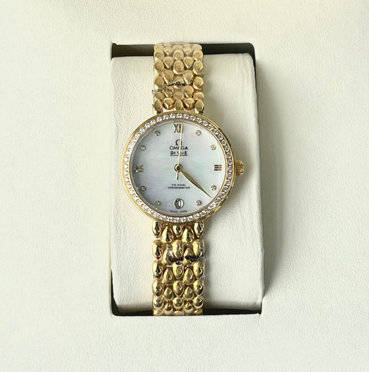 OMEG PEARL DIAL LADIES WATCH