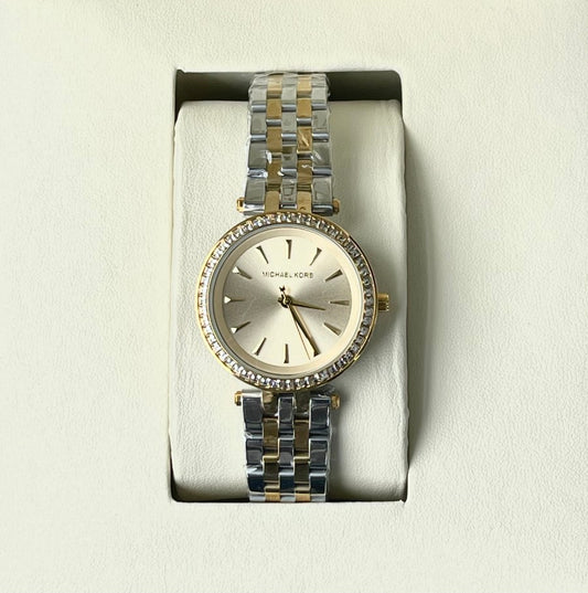 M-K DAIMOND DUAL TONE LADIES WATCH