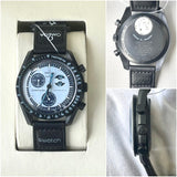 Omega × Swatch MoonSwatch Mission on Earth  Chronograph leather strap Watch