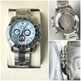 ROLX SKY BLUE DIAL METAL STRAP WATCH