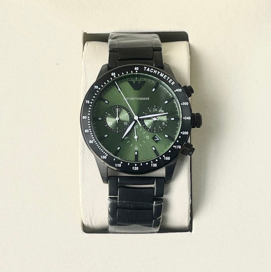 EMPORIO ARMANI GREEN DIAL OG WATCH