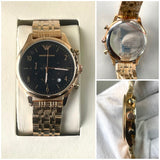 EMP QUARTZ ARMNI METAL STRAP WATCH