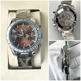 OMEG QUARTZ METAL STRAP WATCH