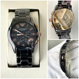 EMP ARMN QUARTZ METAL STRAP WATCH