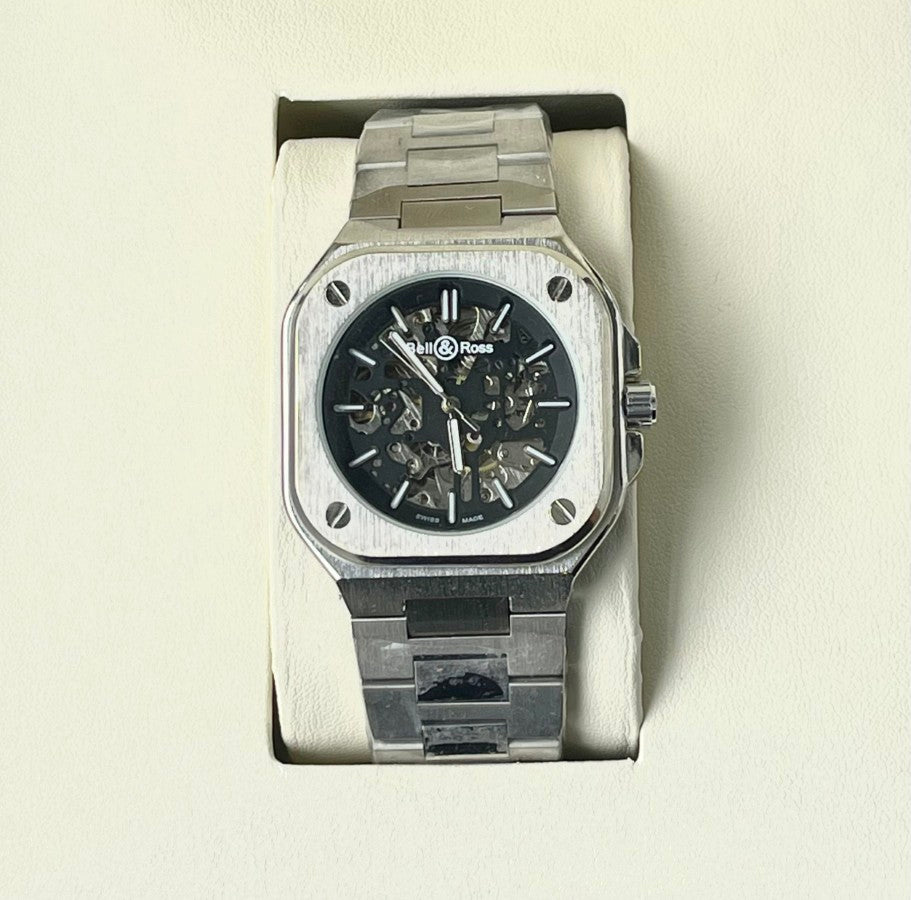 BELL & ROSS AUTOMATIC METAL STRAP WATCH