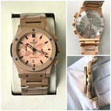 HUBLT QUARTZ METAL STRAP WATCH