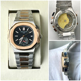 PATEK PHILIP AUTOMATIC METAL STRAP WATCH