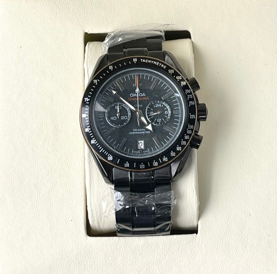 OMEGA SPEEDMASTER PREMIUM METAL STRAP WATCH