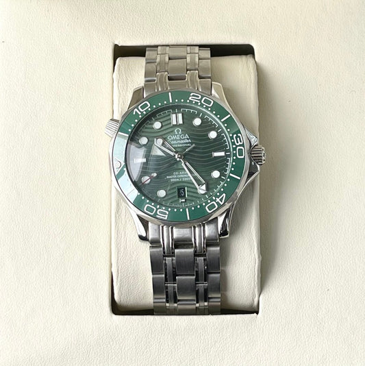 OMEG AUTOMATIC METAL STRAP WATCH