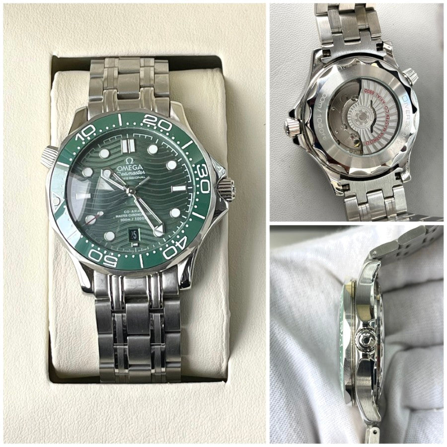 OMEG AUTOMATIC METAL STRAP WATCH