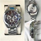 OMEG SPEEDMASTER QUARTZ METAL STRAP WATCH