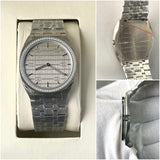 GUCI DIAMOND DIAL QUARTZ METAL STRAP WATCH