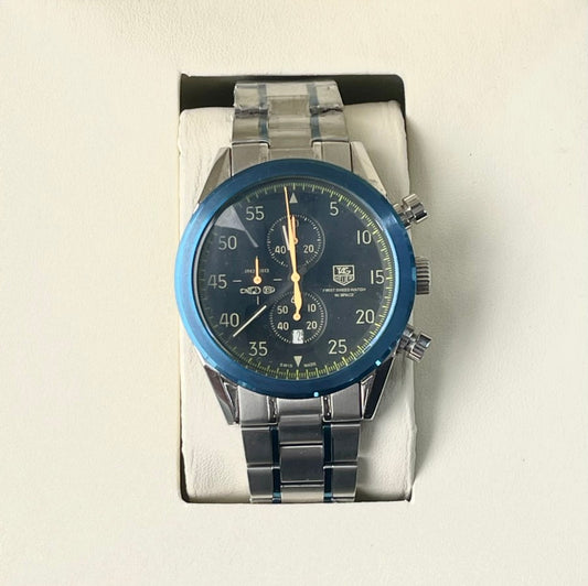 TAG HUER QUARTZ METAL STRAP WATCH