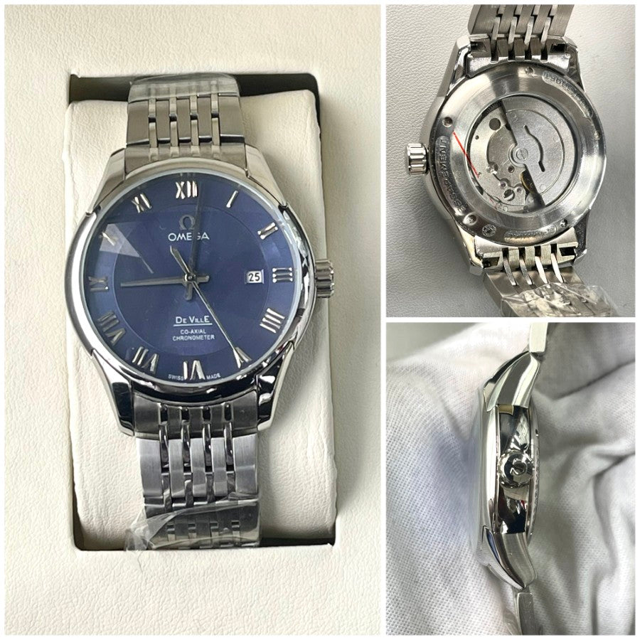 OMEG AUTOMATIC PREMIUM METAL STRAP WATCH