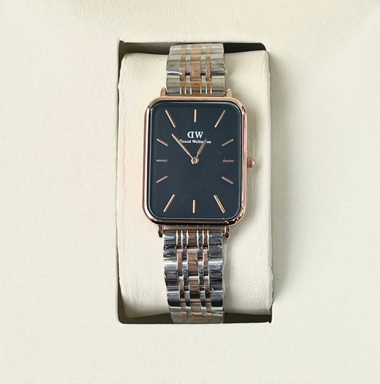 DW BASIC DUAL TONE METAL STRAP WATCH
