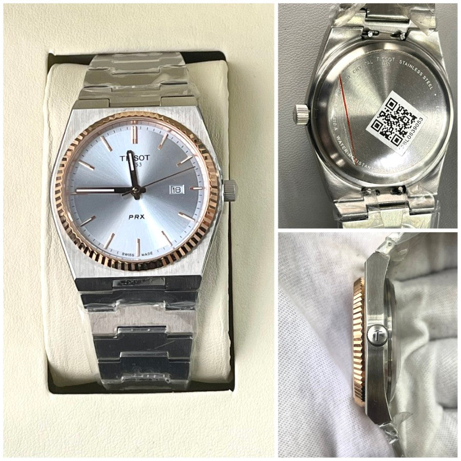 TIST PRX QUARTZ METAL STRAP WATCH