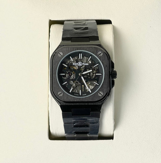 BELL & ROSS AUTOMATIC METAL STRAP WATCH