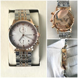 EMP ARMNI CHRONO METAL STRAP WATCH