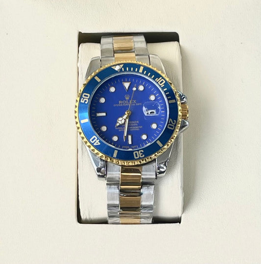 ROLX DUAL TONE METAL WATCH