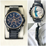 TOMY HLFGR CHRONO METAL STRAP WATCH