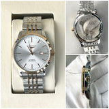 LONGNS DUAL TONE METAL STRAP WATCH