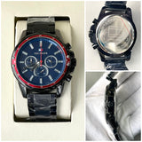 TOMY HLFGR CHRONO METAL STRAP WATCH