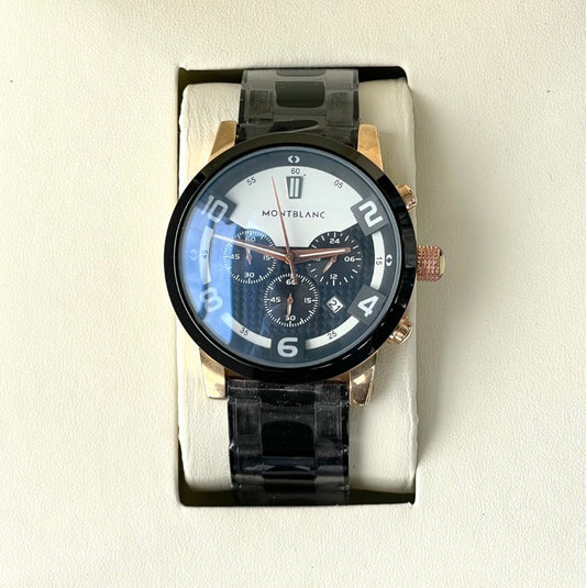 MONT BLNC METAL STRAP WATCH
