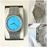 GUCI DIAMOND DIAL METAL STRAP WATCH
